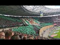 Hannover 96 vs.  Braunschweig Choreo beider Fanblöcke 10.09.2022