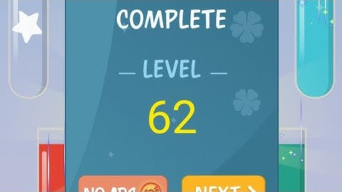 How To Solve Water Color Sort Level 62 | Shorts video