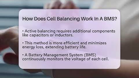 How Does Cell Balancing Work In A BMS? - Talking Tech Trends