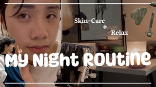 My Night Routine 🌙💫🍵 || Skincare + guasha and relaxation! || lofi-music