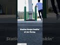 Fighter vs gas station 