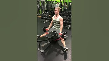 Seated EZ-Bar Band Bicep Curls with fat-gripz