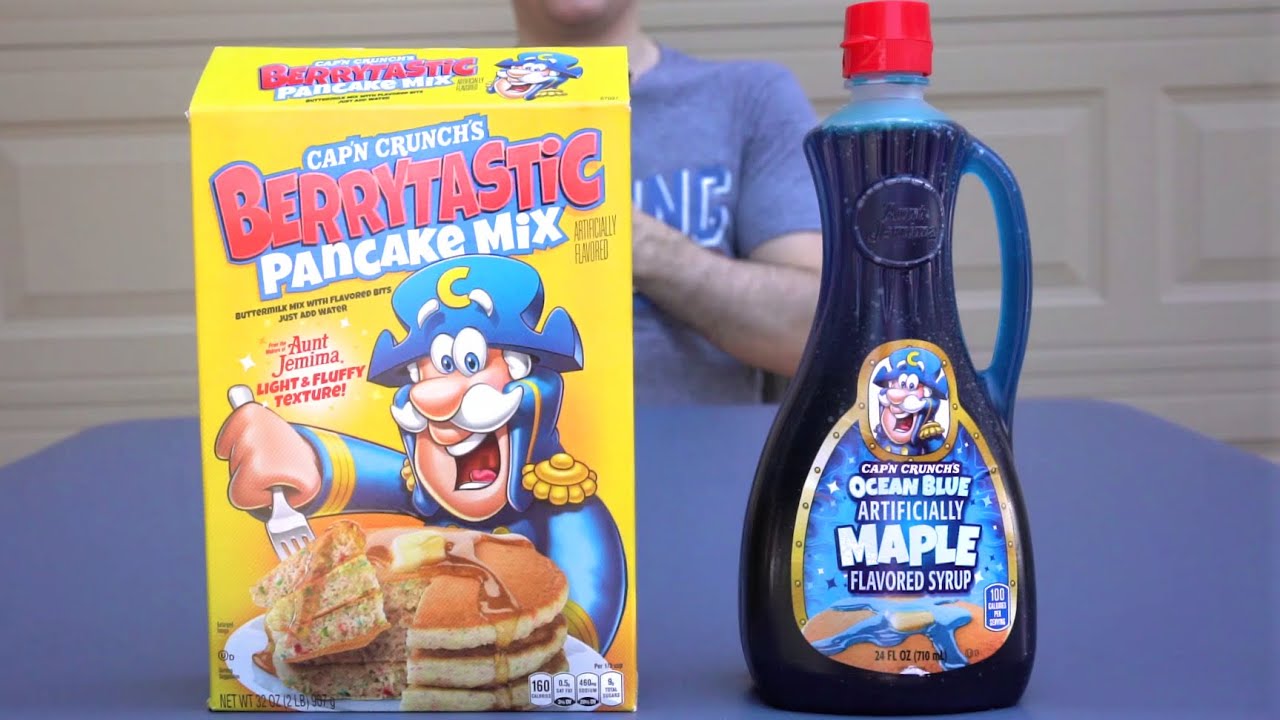 Captain Crunch X Aunt Pancake J Mix And Blue Syrup Captain Crunch X Aunt Pancake J Mix And Blue Syrup