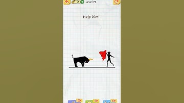 Draw 2 Save Level 77🤩🤣 #shorts