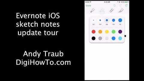 Evernote iOS App Sketch Tool Tour