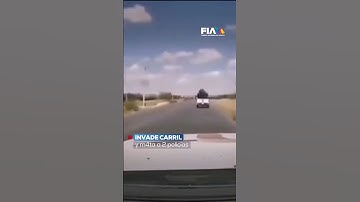 Camión de volteo invade carril contrario y m4ta a dos policías en Nuevo Laredo