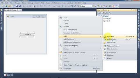 VB.NET (In Urdu) Tutorial 38 - Open Second Form from First Form in Visual Basic