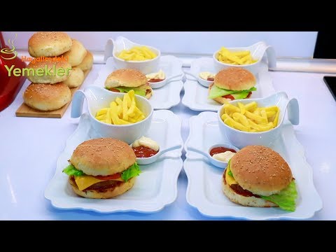 EN İDDALI HAMBUGER EKMEĞİNDEN KÖFTESİNE KADAR HEPSİNİ EVDE YAPTIM ✅ HAMBURGER TARİFİ