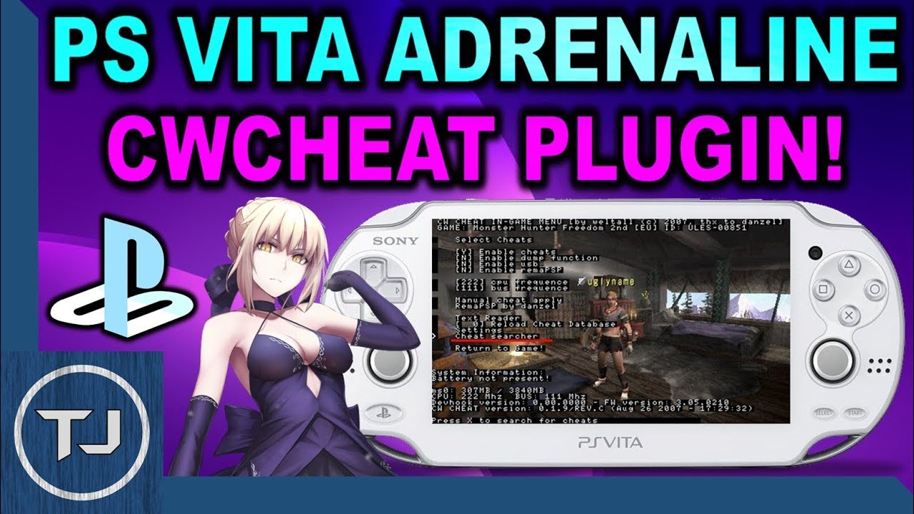 Ps Vita Adrenaline Cwcheat Plugin Ps1 Psp Game Cheats Youtube