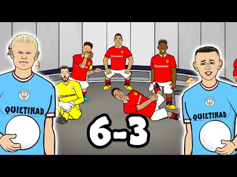 Man City vs Man United:6-3! (Goals Highlights Haaland Foden Hat-Trick)