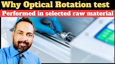 polarimeter testing procedure | why optical rotation test for raw material | hindi