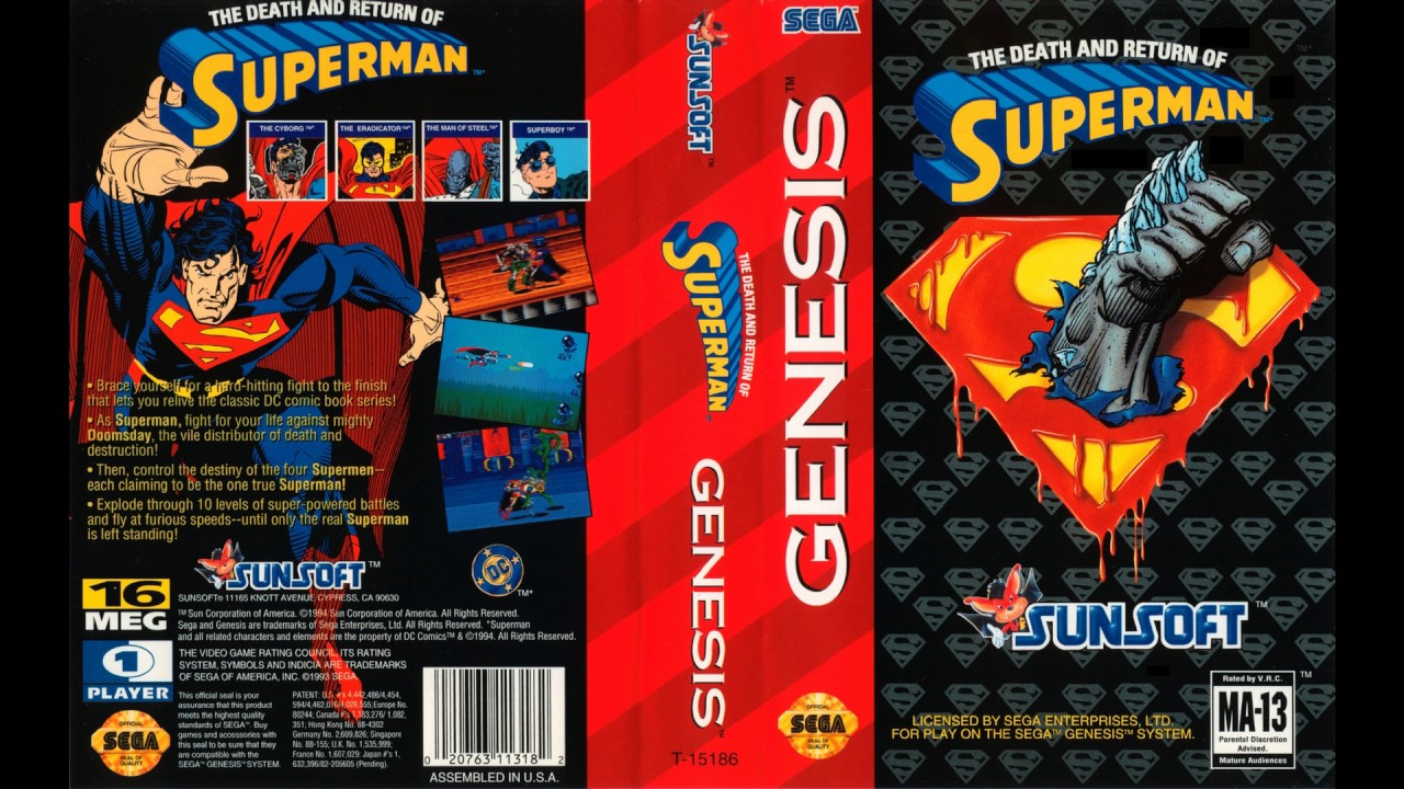 the death and return of superman sega genesis