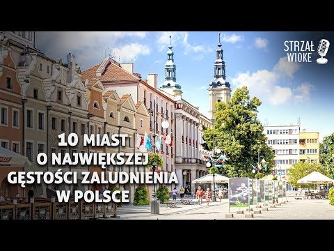 10 Miast o największej gęstości zaludnienia w Polsce