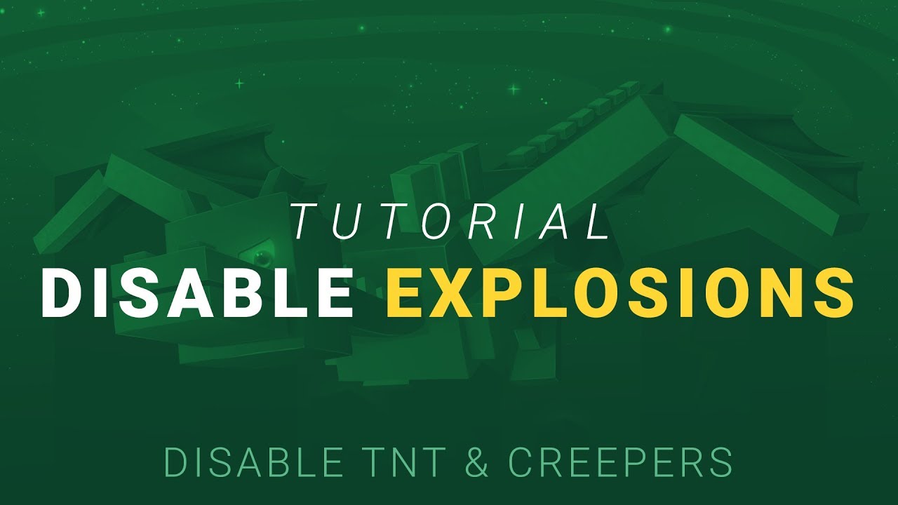 How to Disable TNT and Creeper Explosions in Minecraft with WorldGuard - Yo...