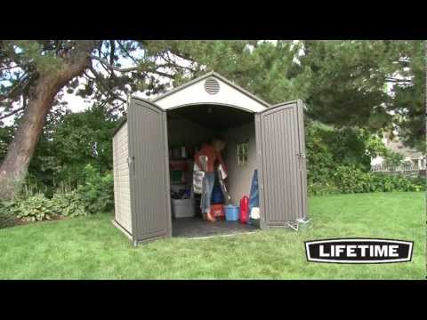 Lifetime 8 x 10 Foot Outdoor Storage Shed (Model 60018)
