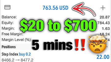 How i turned $20 to $700 in minutes using this easy step index strategy🤑🔥 MAKE MONEY DAILY‼️