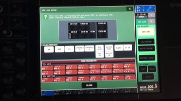 How to link channels on M7CL Yamaha Digital Mixer