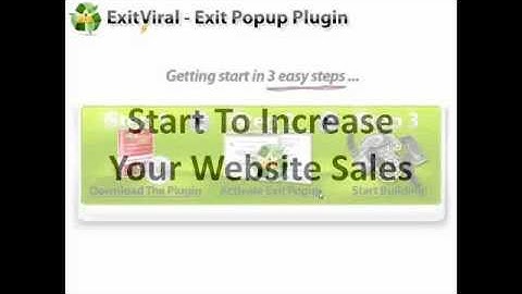 Exit Viral - The SIMPLEST Exit Popup Plugin EVER!
