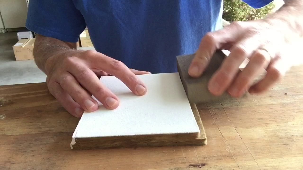 Rockfon Ceiling Tile Edge Cutting Painting Tutorial Youtube