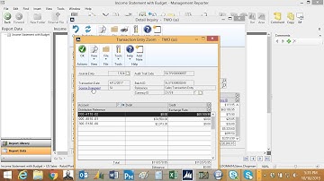 Management Reporter Drilldown to Dynamics GP