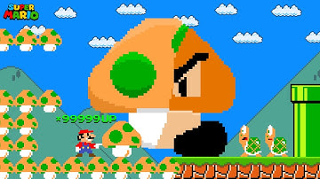 When Mario Touches turns Everything into a 1-UP Mushroom: Is Mario immortal?
