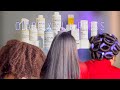 FROM CURLY TO STRAIGHT | Using OLAPLEX On Type 4 Hair + Straightening Natural Hair