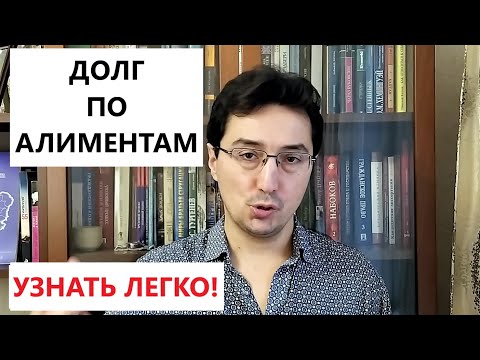 Как узнать свой ДОЛГ ПО АЛИМЕНТАМ легко