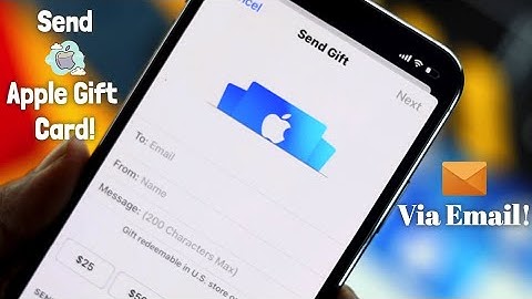 Send Apple Gift Card via Email! [How To]