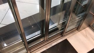 Amazing Glass Schindler Hydraulic Elevator at CityPark Shopping Mall in Ljubljana, Slovenia