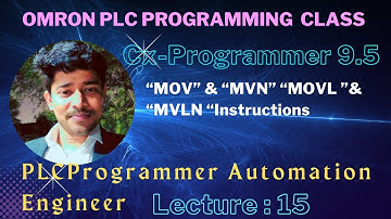 MOV and MVN instruction in Omron PLC - Tutorial for Beginners MOVL // MVNL Software Cx- programmer 