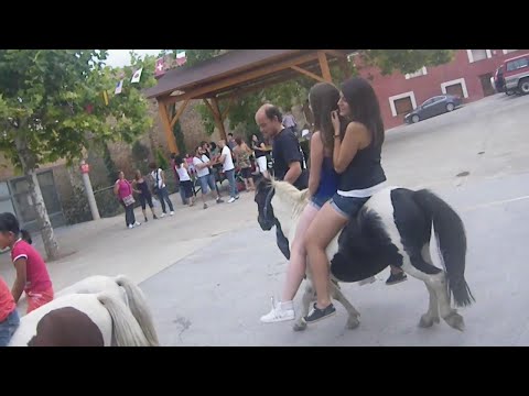 Two girls riding a pony (part 6)