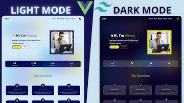 Professional Portfolio Website Design Using Vue.js 3, Vite, Tailwind CSS