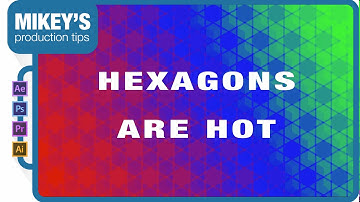 Hexagon background patterns after effects tutorial