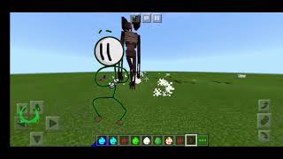 Siren Head Vs Henry Stickmin in Minecraft PE screenshot 5