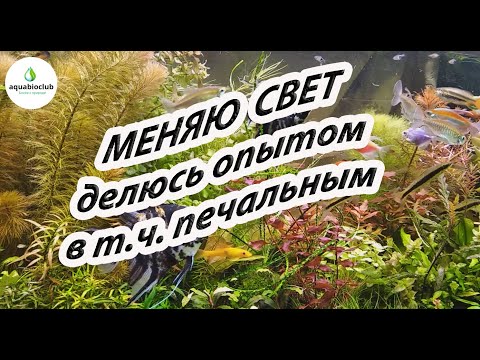 Меняю свет в аквариуме, делюсь опытом, в т.ч. негативным.