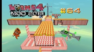 Worms 4 Mod 2016 #64 High and Large Match with Poison Shots