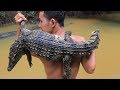 Amazing Catch n Cook Big Crocodile in forest
