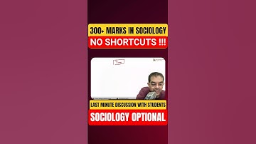 No Shortcuts & Time Management | UPSC Mains 2025 Sociology Optional Last Minute Tips #upsc