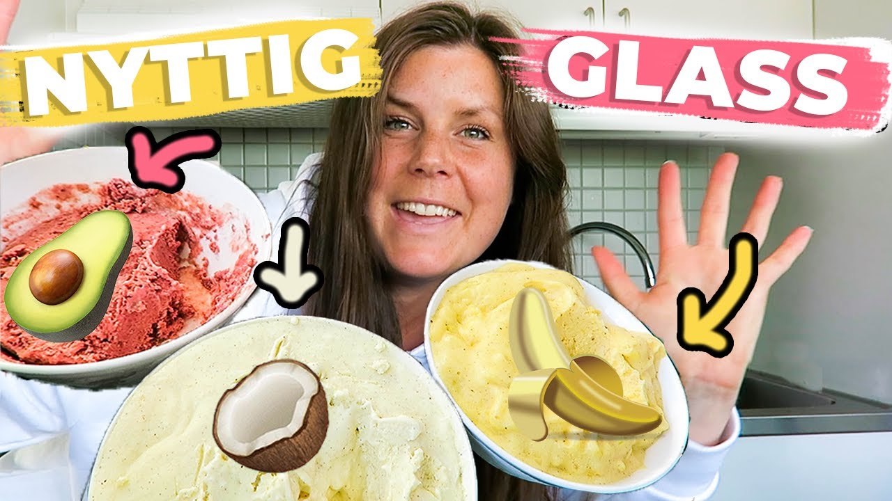 VILKEN GLASS BLEV GODAST? - Lagar nyttig bananglass🍌, Avokadoglass🥑 och Kokkosglass🥥