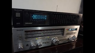 Chegando... RECEIVER SONY STR 454 BS E EQ. TECHNICS SH 8044 - SOM VINTAGE 80