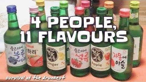 ULTIMATE FLAVOURED SOJU TASTE TEST (trying all the flavours... how to get wasted) | 무슨 소주 맛 최고?
