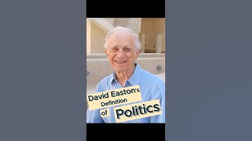 Politics as the authoritative allocation of values for a society — David Easton