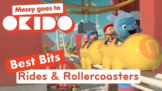 Rides And Rollercoasters Best Bits Compilation Messy Goes To Okido Cartoons For Kids