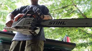 West Coast Saw Bark Box Stihl MS461 and Felling Dogs