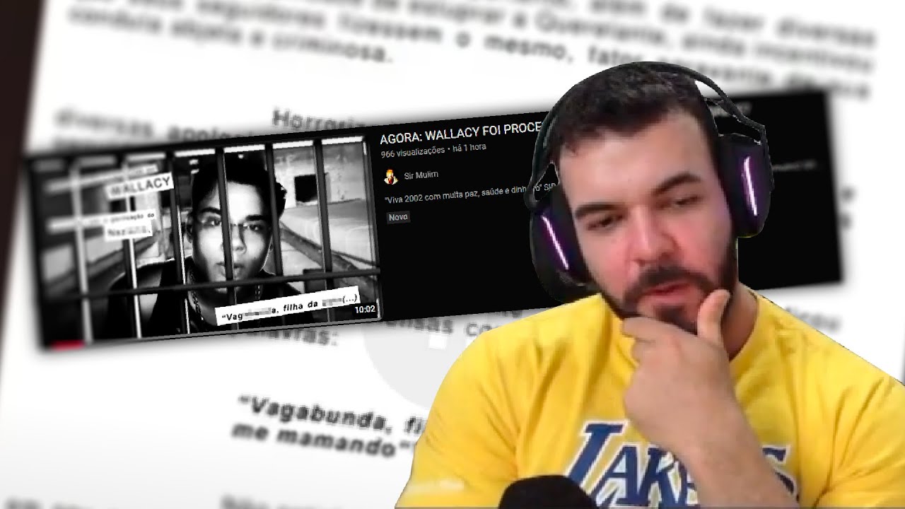 RENAN REAGINDO AO PROCESSO DO WALLACY