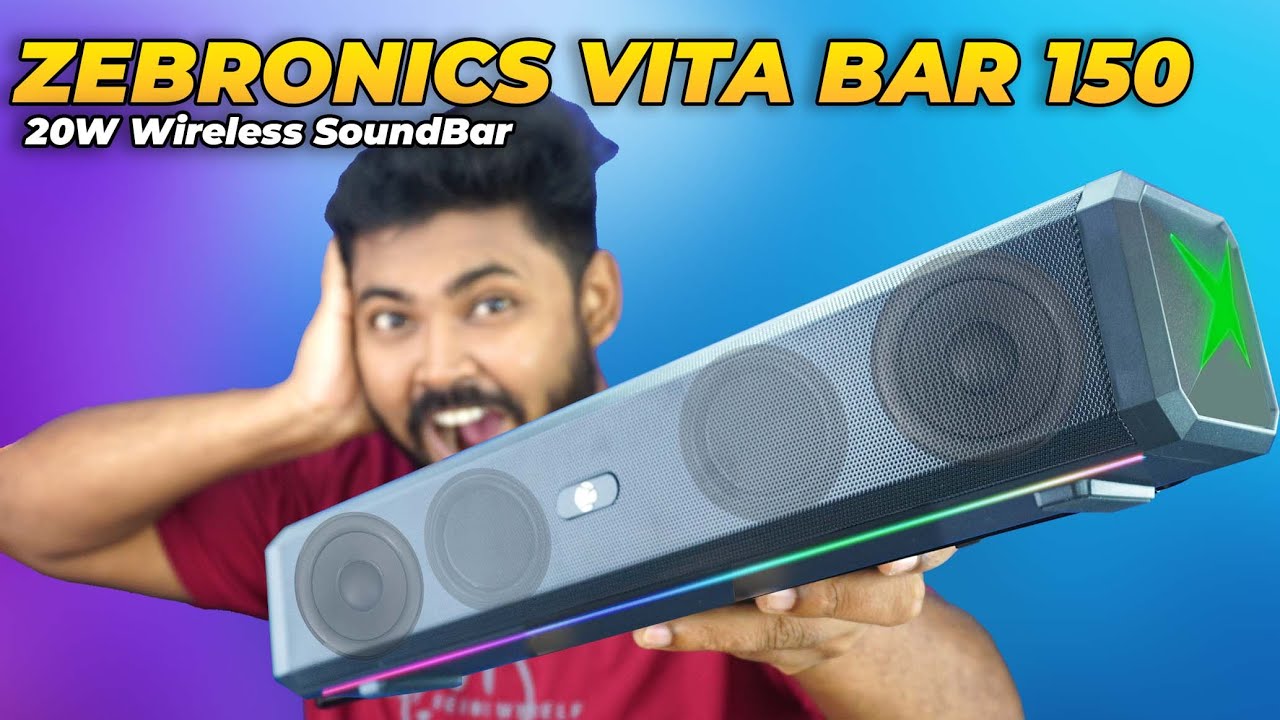 ZEBRONICS VITA BAR 150 | 20Watt Wireless Bluetooth Soundbar 🔥🔥