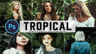 Tropical Photoshop Action Plus Brushes Free Download |Urdu Hindi| |Photoshop Tutorial| screenshot 3