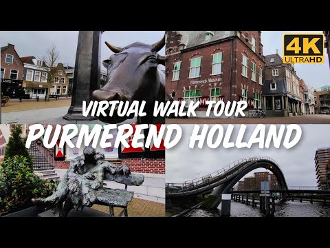 4K VIRTUAL WALK TOUR 013 - PURMEREND HOLLAND | The Funfair City of the Netherlands