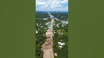 Cầu Xoài Hột Đường Dẫn Cầu Rạch Miễu 2 Địa Phận Tiền Giang Chờ Gác Dầm #giomuakysu #cầu_rạch_miễu2