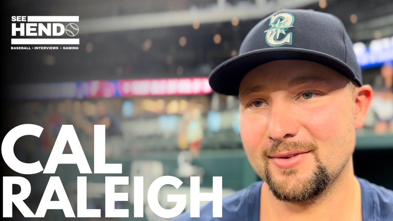 Cal Raleigh talks all time MLB catchers, reacts to MLB the show